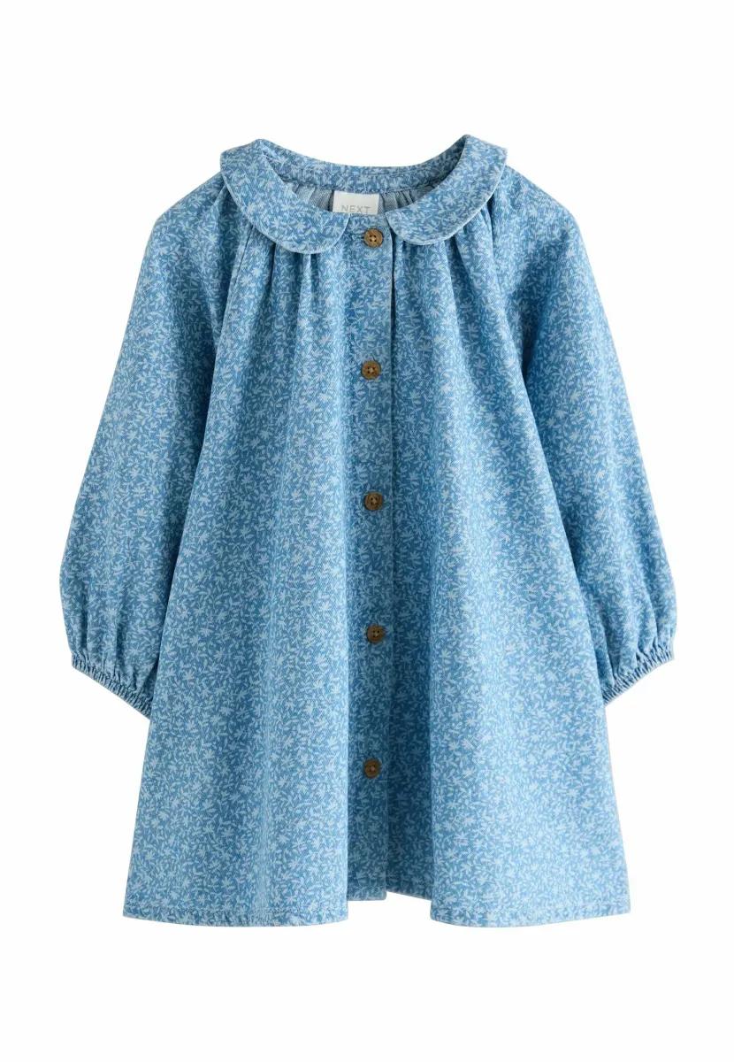 Blusenkleid - denim ditsy