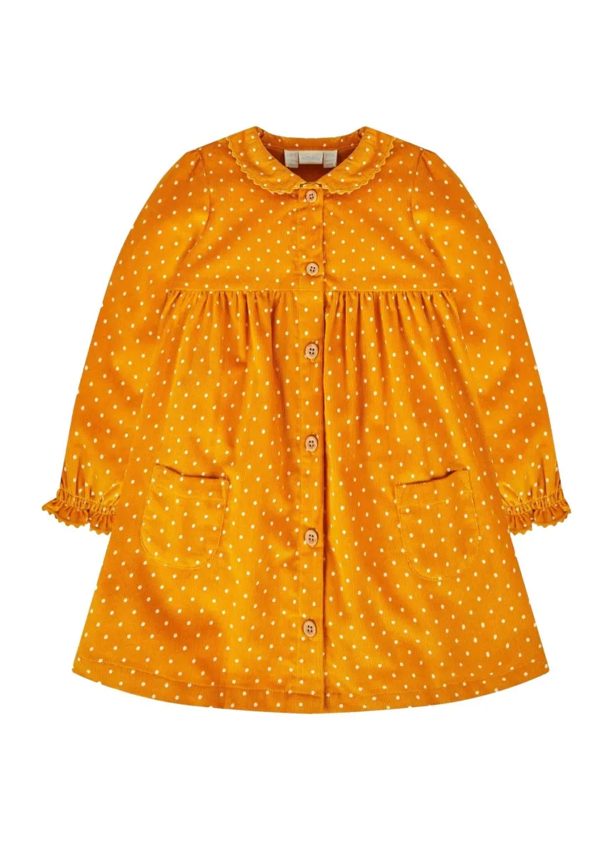 Blusenkleid - mustard yellow spot