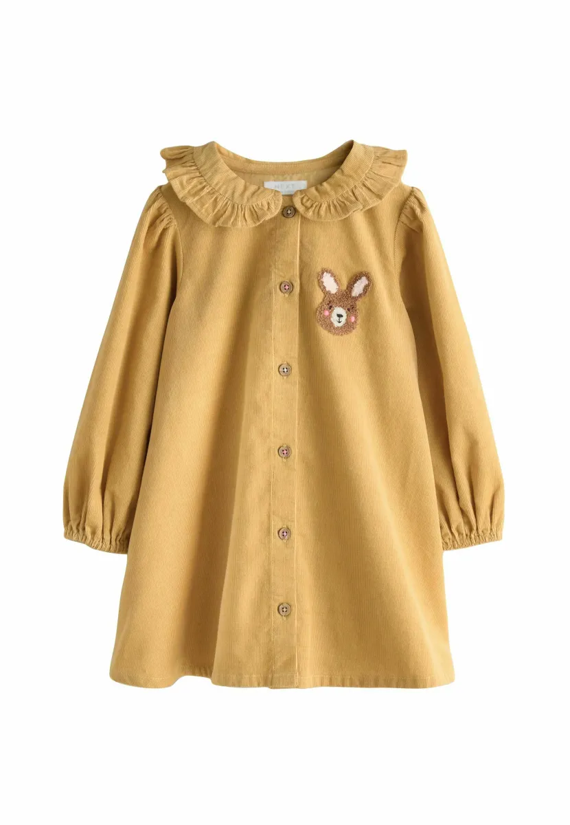 Blusenkleid - ochre yellow bunny