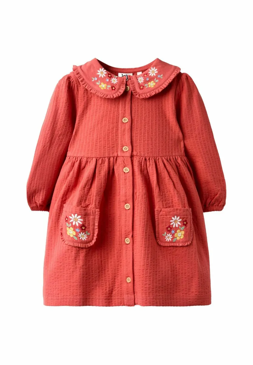 Blusenkleid - rust orange floral