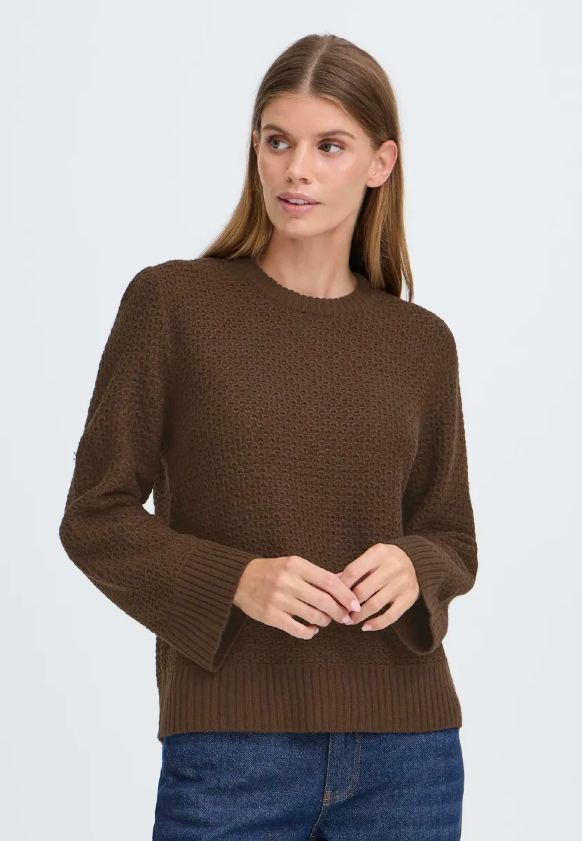 BMMNELLY - Strickpullover - coffee bean