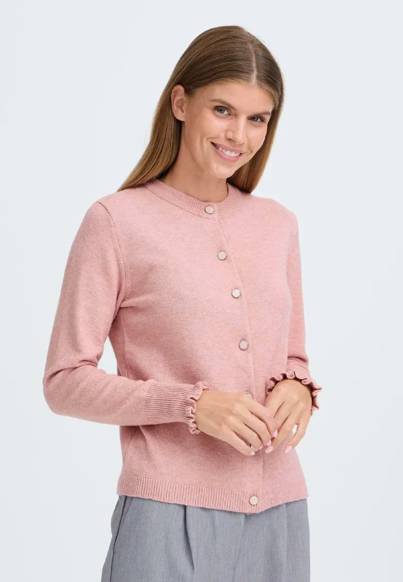 BMMNERA - Strickjacke - pale mauve melange