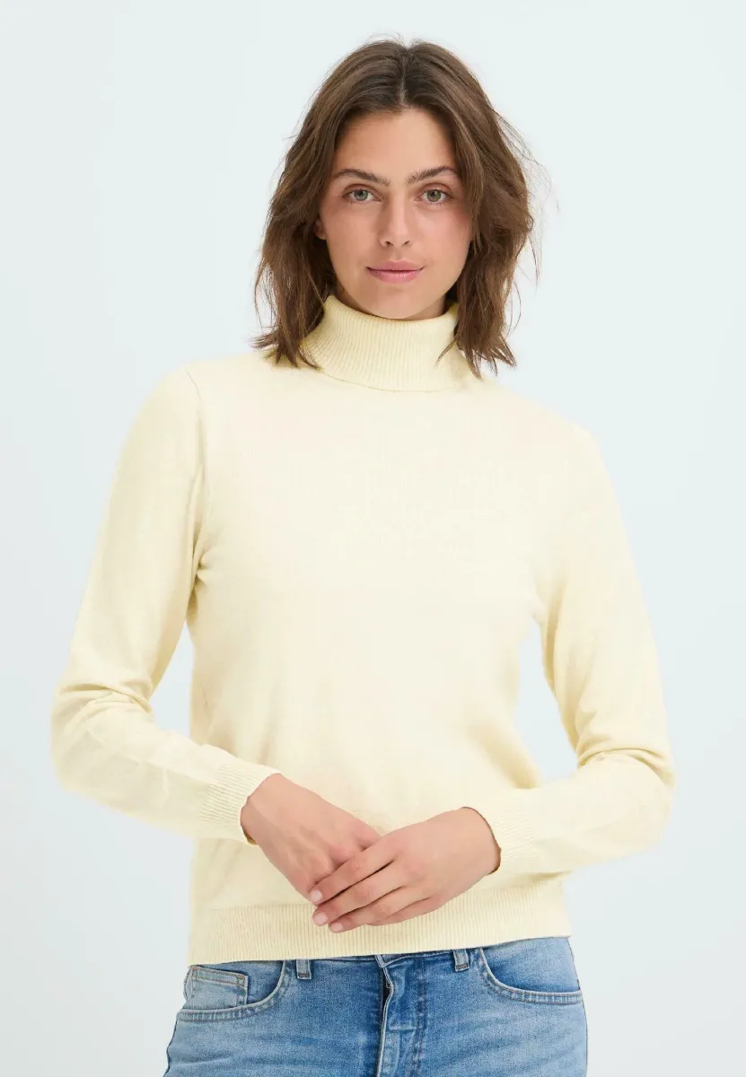 BMMNORA ROLLNECK - Strickpullover - oatmeal melange