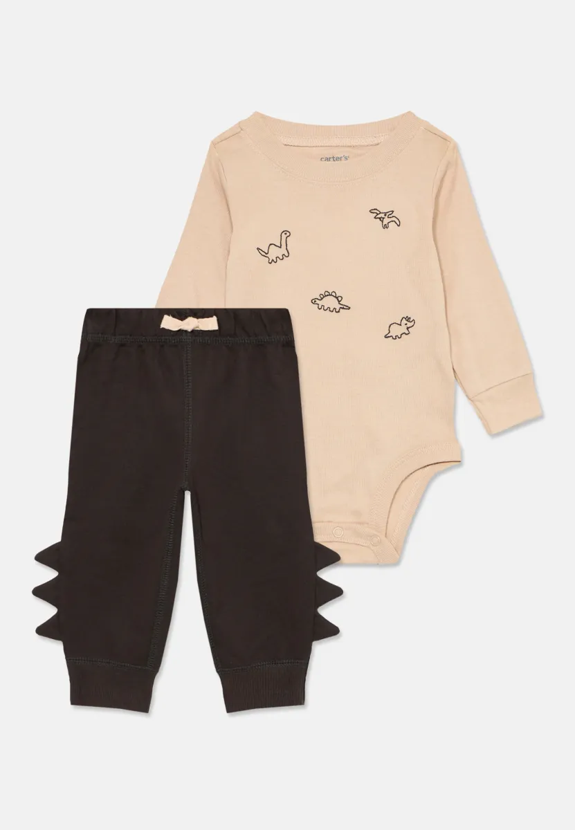 BODYSUIT PANT SET - Langarmshirt - off-white/anthracite