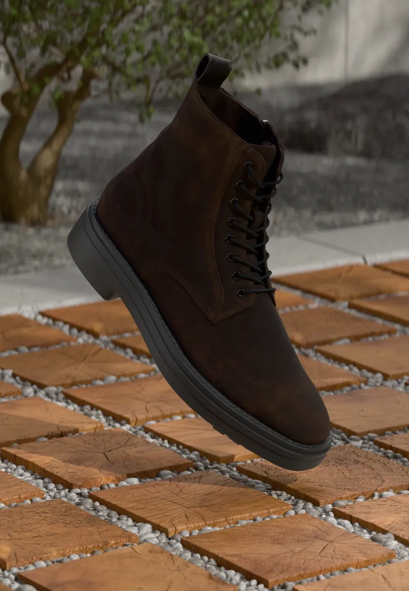 BOGGAR - Schnürstiefelette - espresso brown