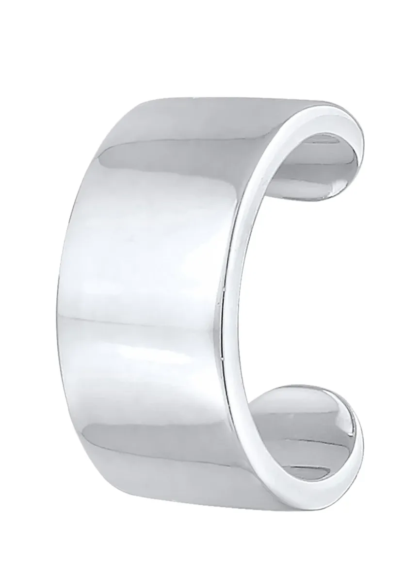 BOLD BASIC CUFF - Einzelner Ohrring - silberfarben
