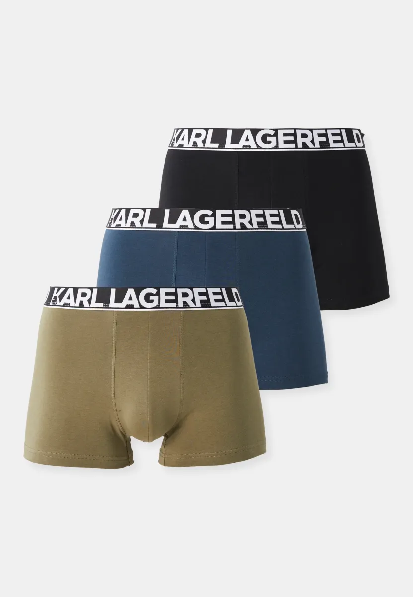 BOLD LOGO (PACK OF 3) - Boxer Briefs - midnight/black/olive