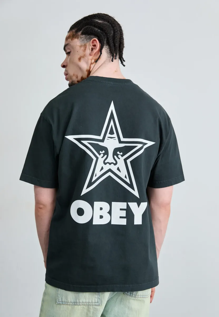 BOLD STAR - T-Shirt print - true vintage black