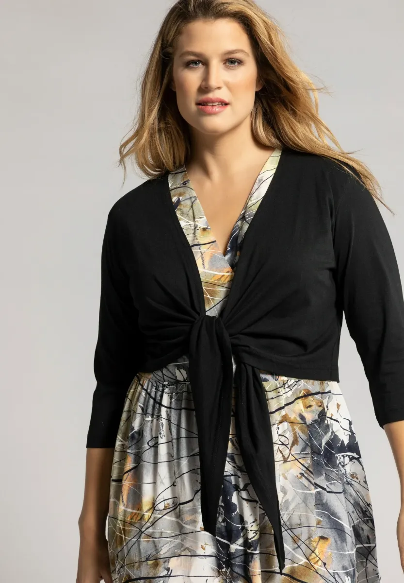 BOLERO - Strickjacke - black