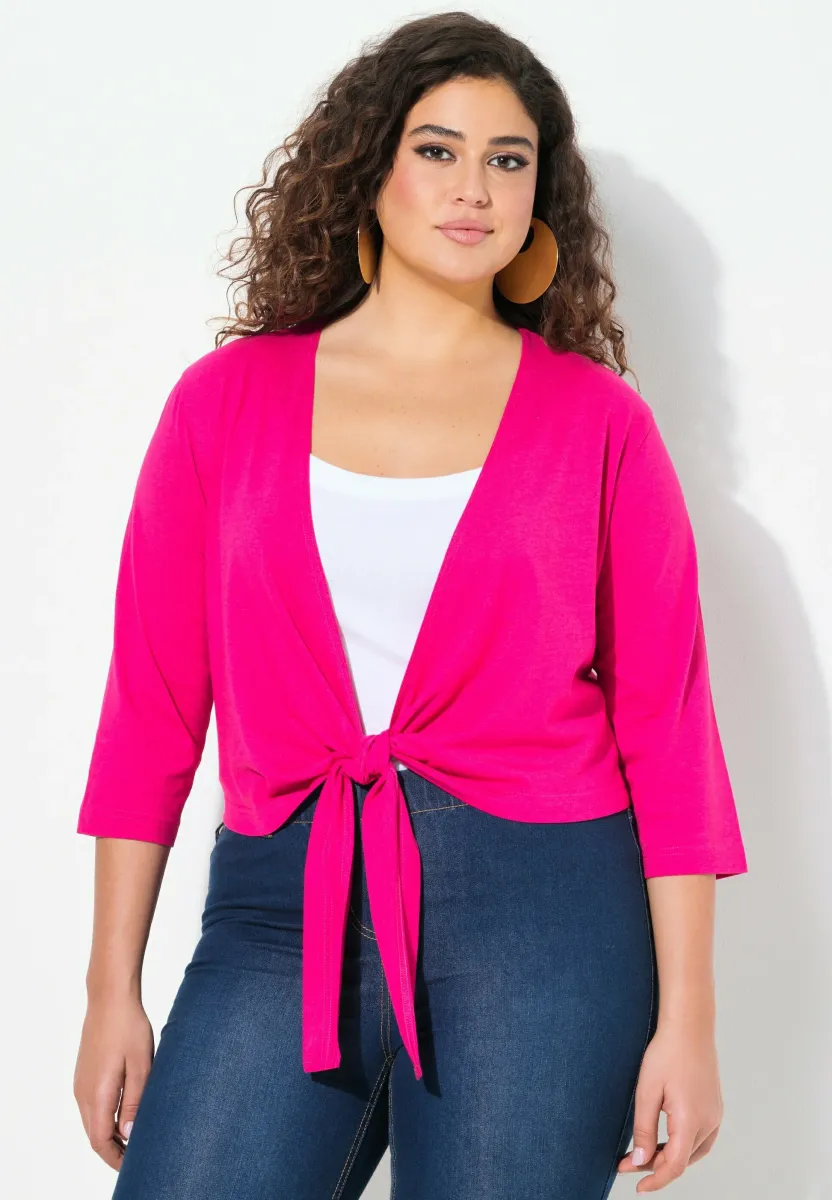 BOLERO - Strickjacke - magenta pink