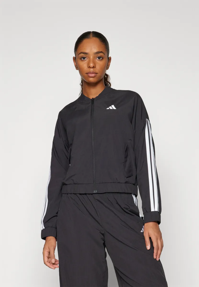 BOMBER - Trainingsjacke - black/white