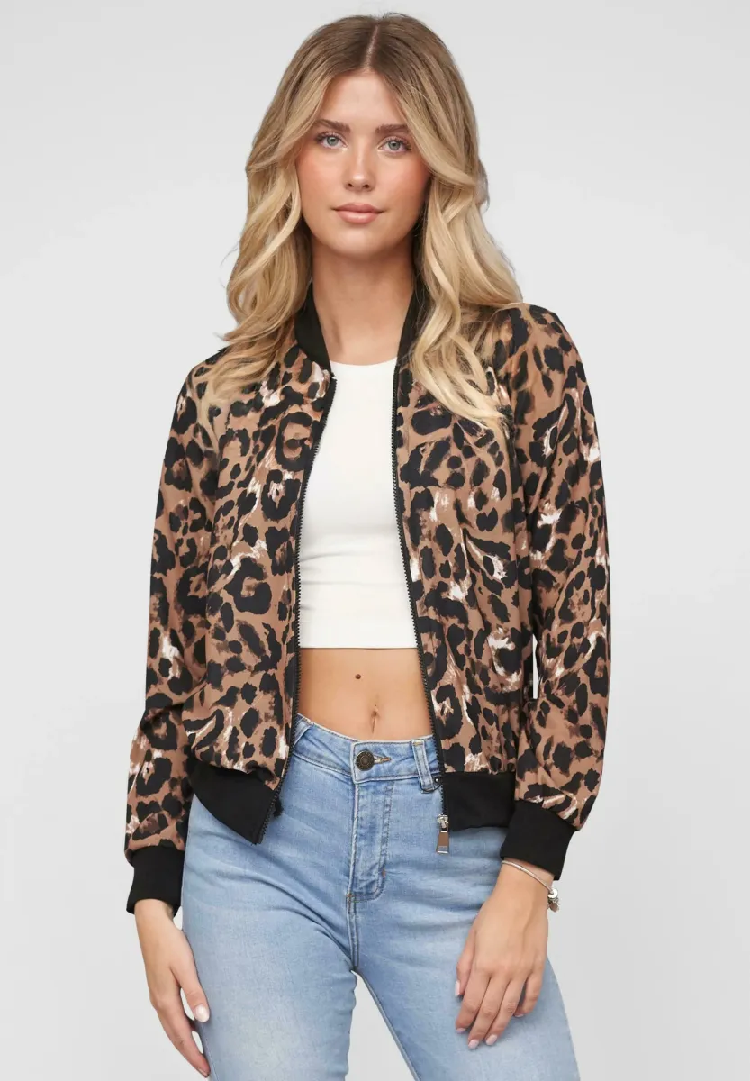 Bomberjacke - black brown
