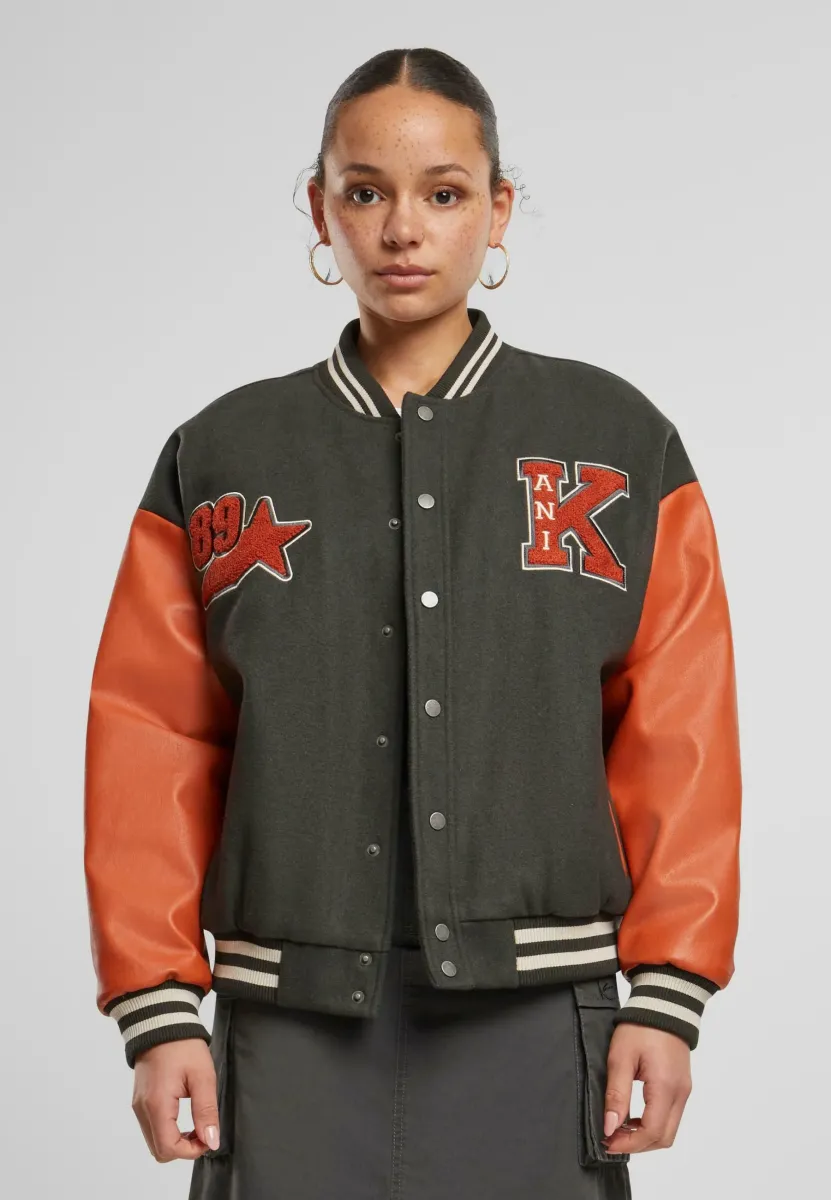 Bomberjacke - black red