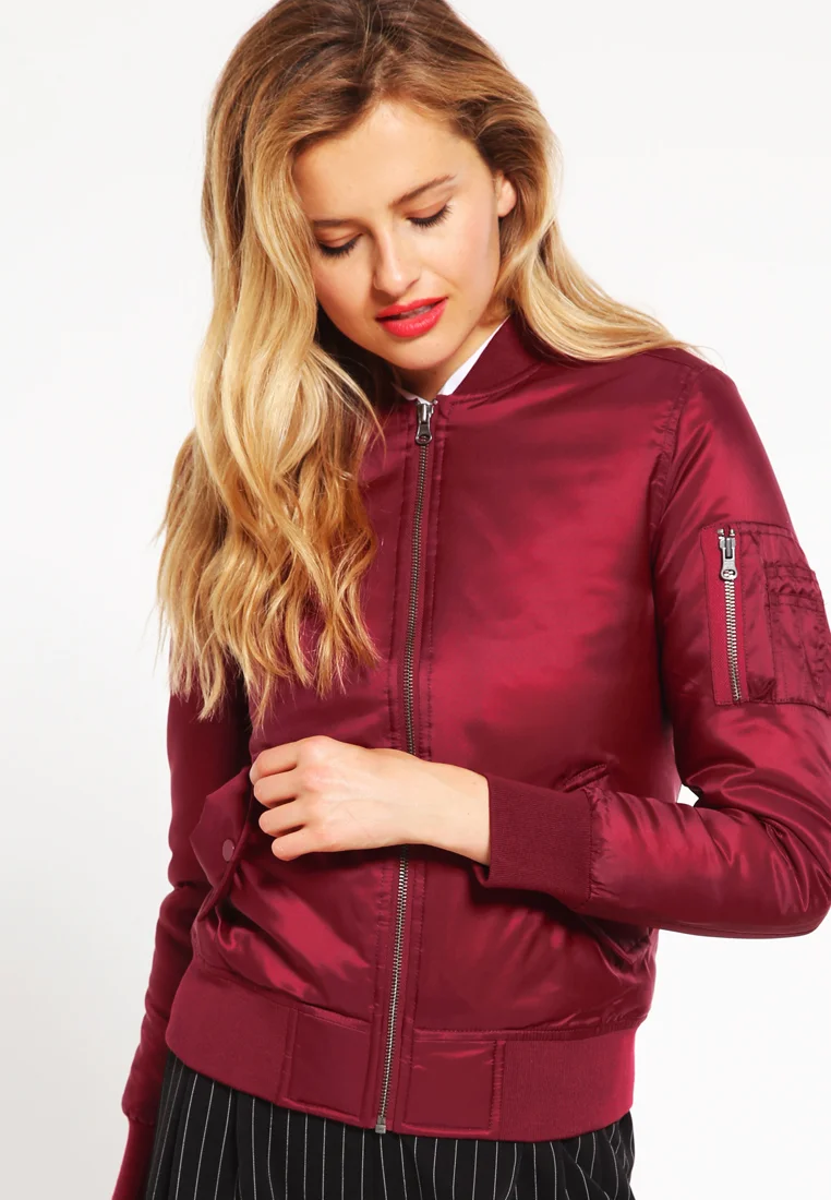 Bomberjacke - burgundy