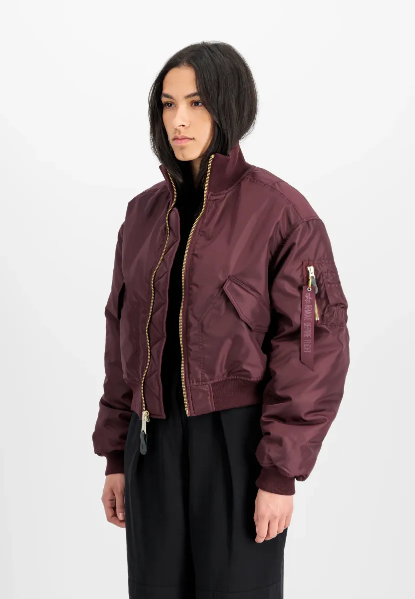 Bomberjacke - dark cherry