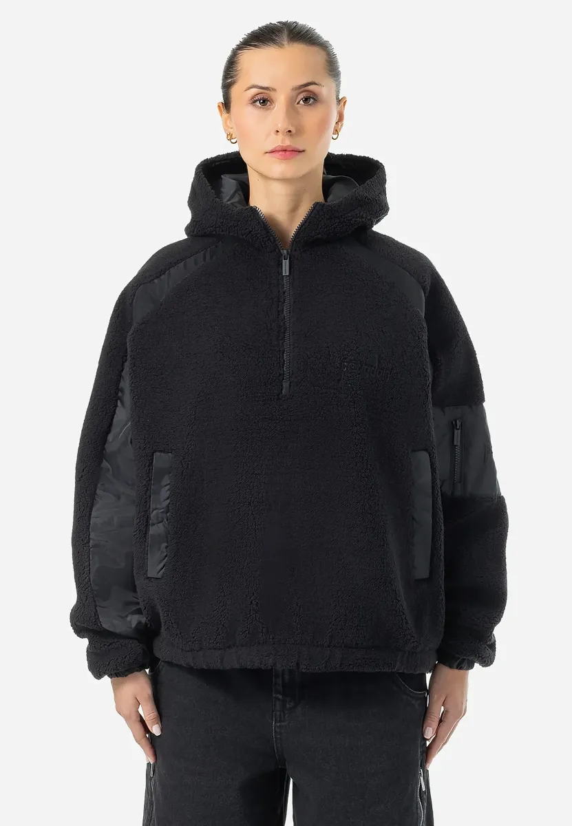 BONNY HALFZIP - Fleecepullover - black