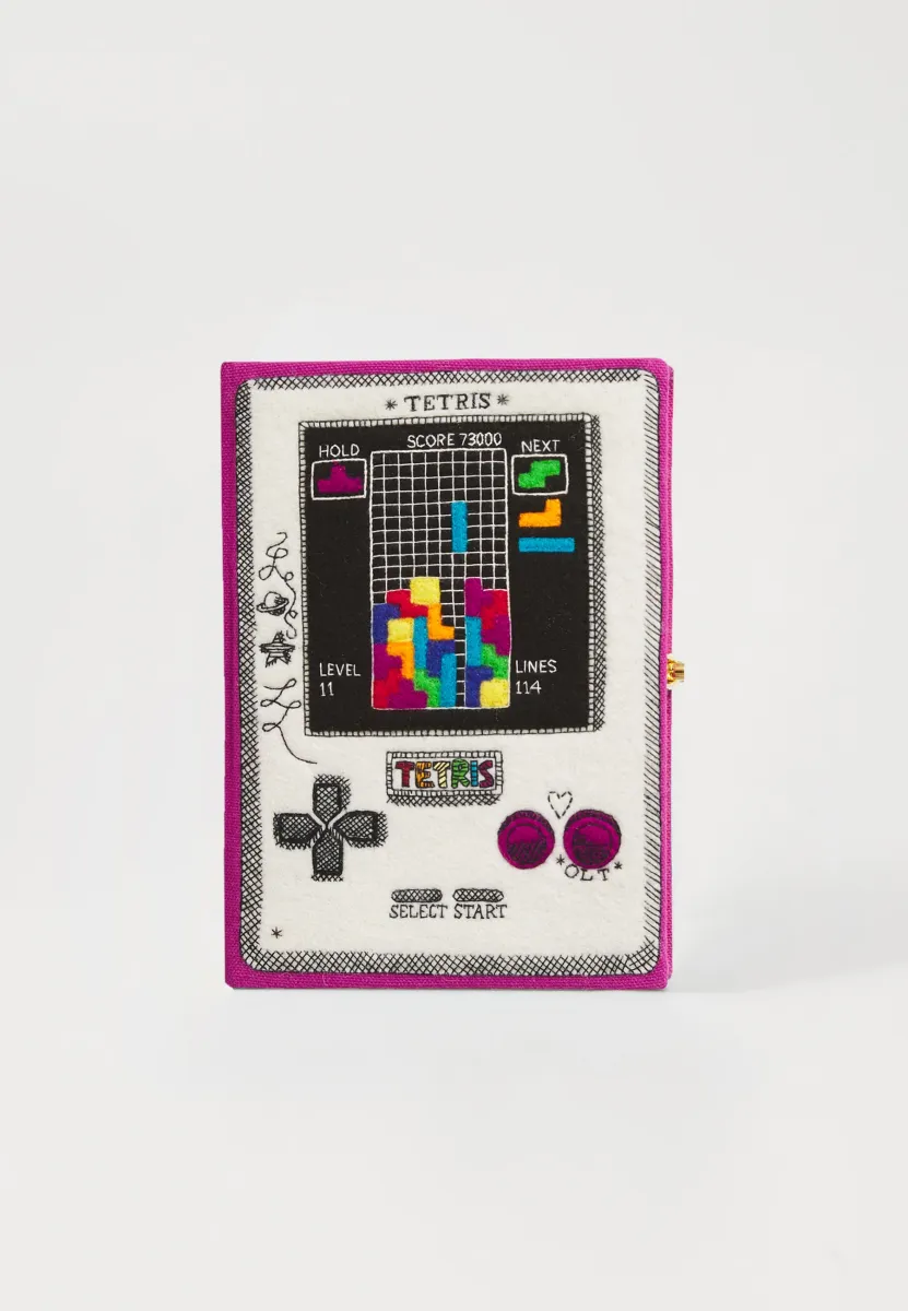 BOOK TETRIS GAME - Clutch - fuchsia pierre