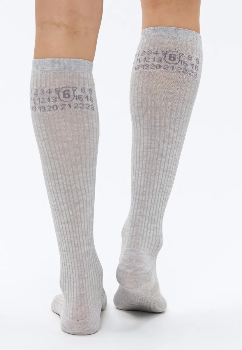 BOOTLEG - Kniestrümpfe - light grey