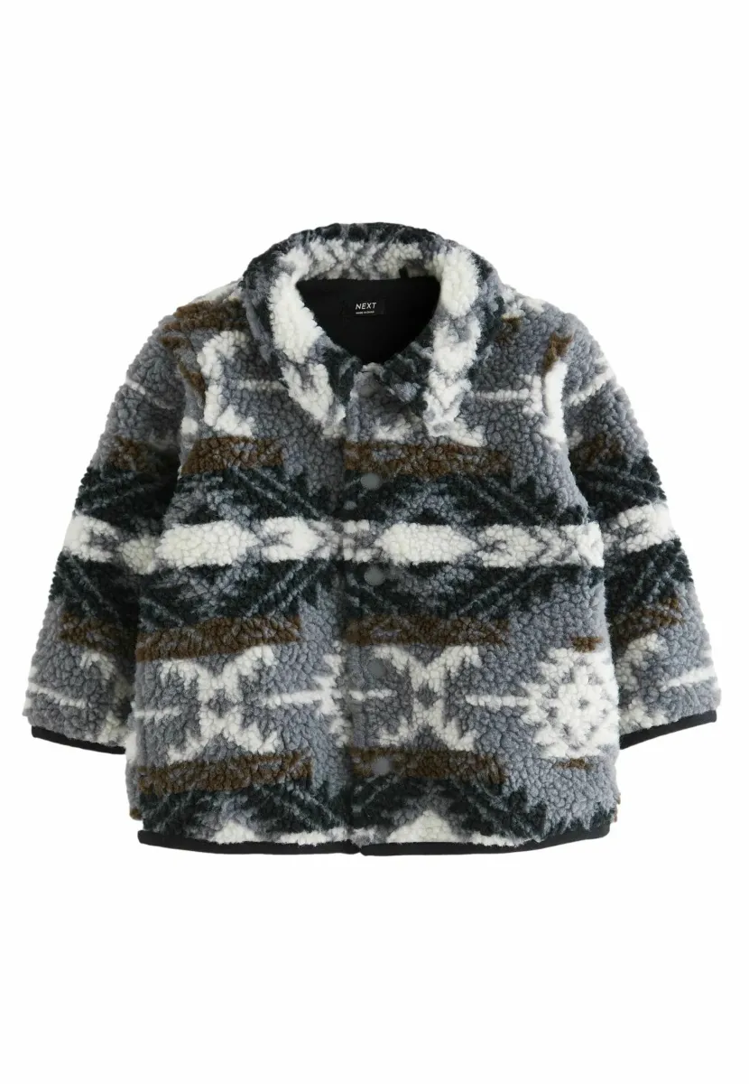 BORG-REGULAR FIT - Fleecejacke - blue navy pattern