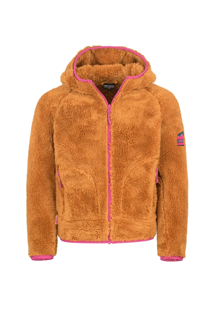 BORGUND XT - Fleecejacke - almond/bright berry
