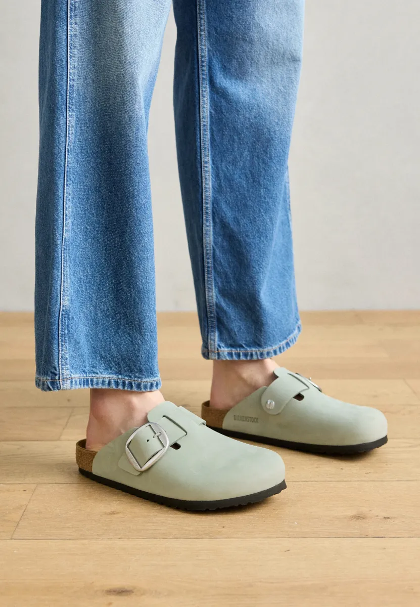 BOSTON BIG BUCKLE LENB REGULAR - Pantolette flach - pure sage
