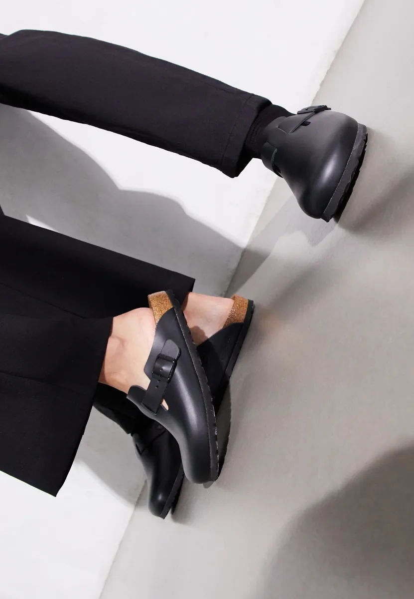 BOSTON NL BLACK - Pantolette flach - schwarz