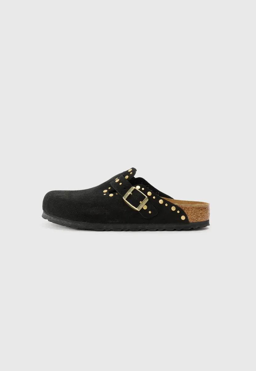 BOSTON RIVET LEVE BLACKN - REGULAR - Pantolette flach - schwarz