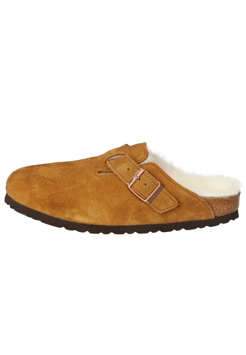 BOSTON VL SHEARLING MINK - NARROW - Pantolette flach - brown