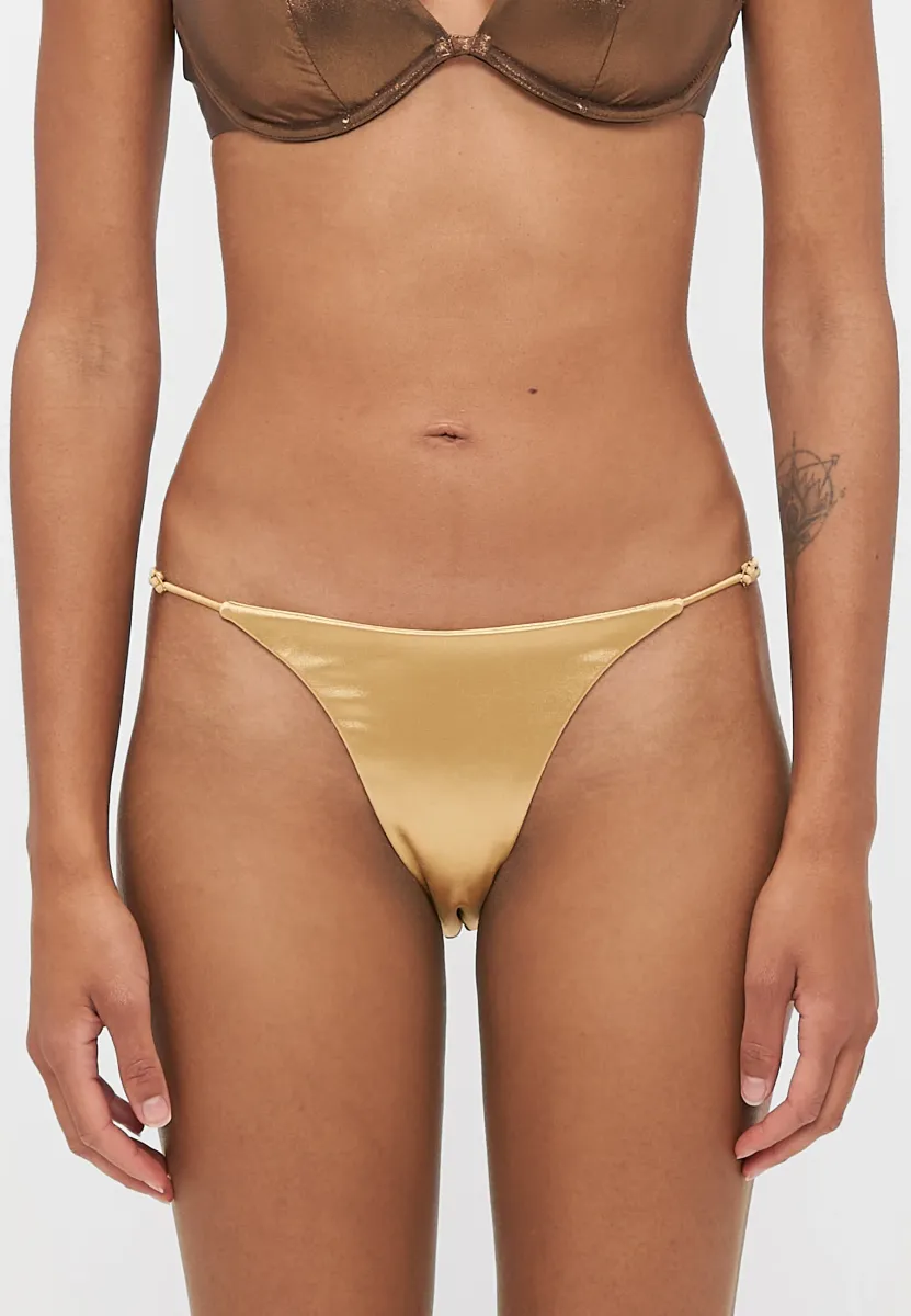 BOTTOMS - Bikini-Hose - gold-coloured