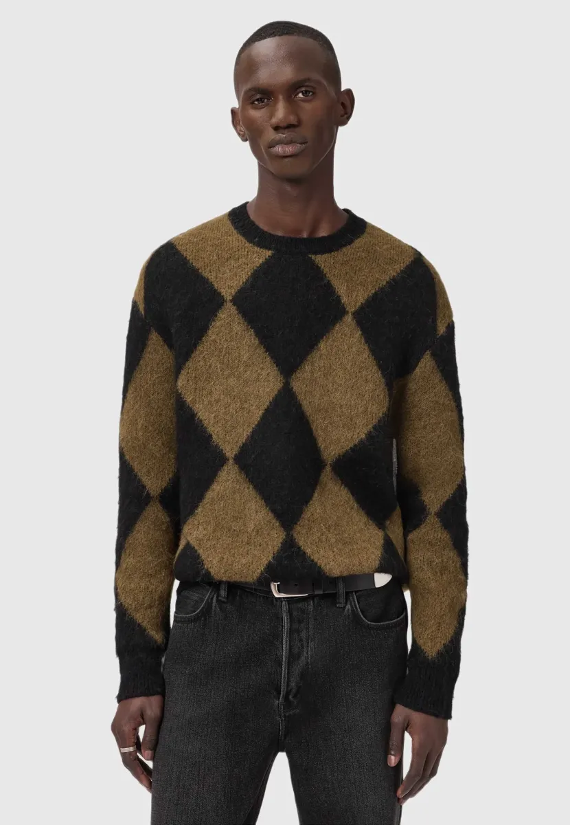 BOWER CREW - Strickpullover - black/brown