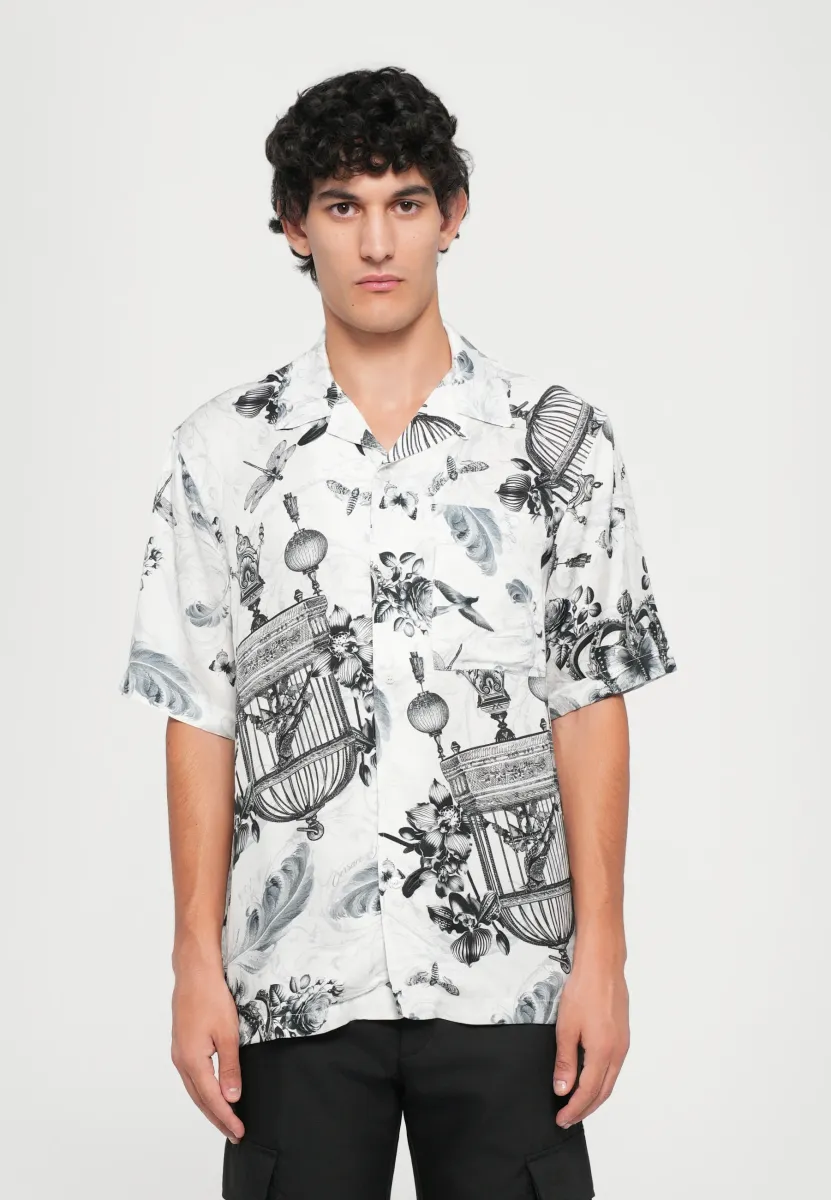 BOWLING ALL OVER - Hemd - black/white
