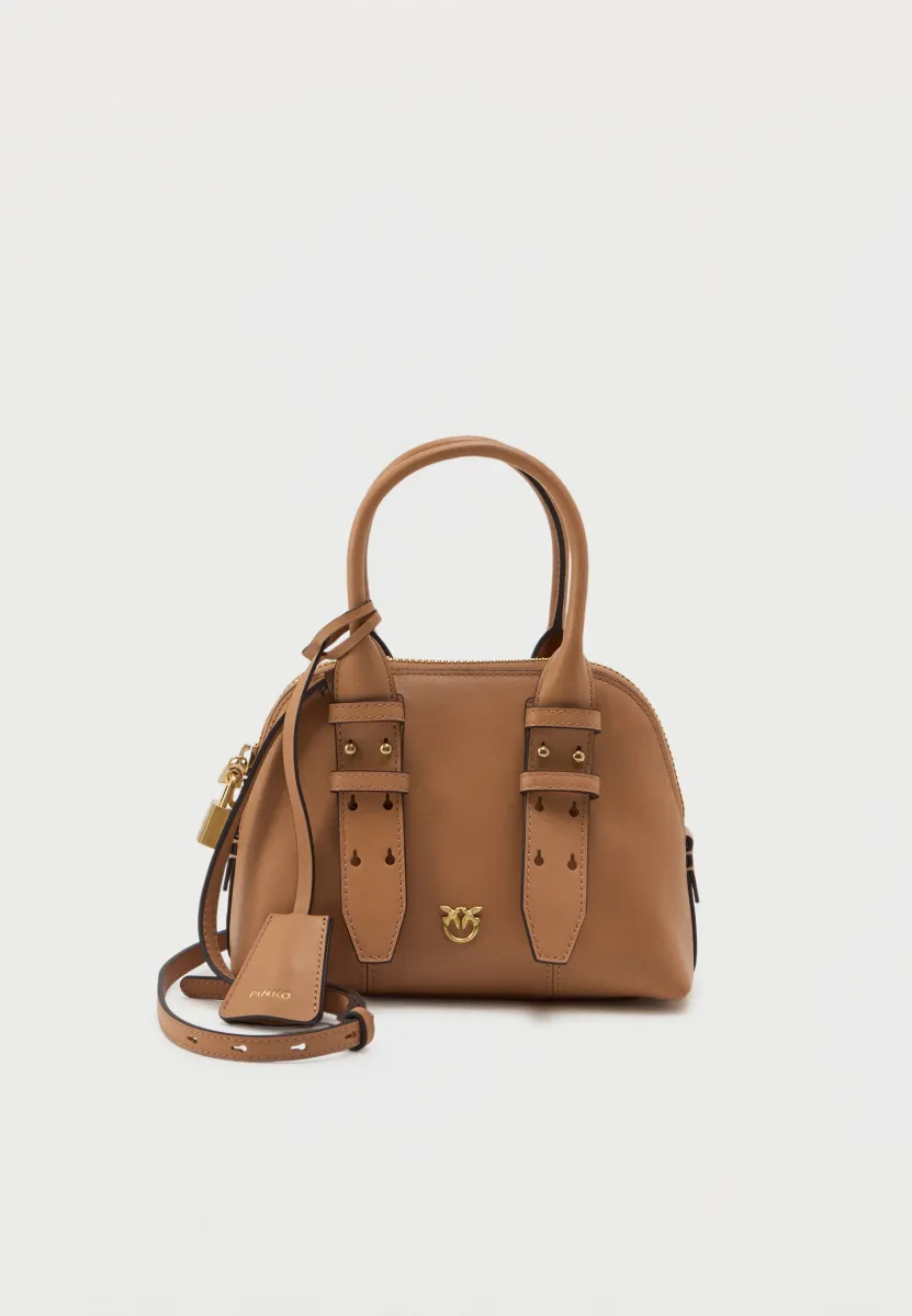 BOWLING BAG ZIP MINI - Umhängetasche - rosa toast/matt gold-coloured