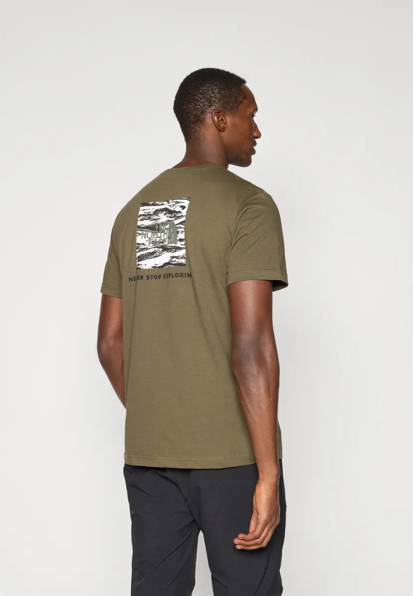 BOX EDGE OF LIGHT INFILL TEE - T-Shirt print - new taupe green/black