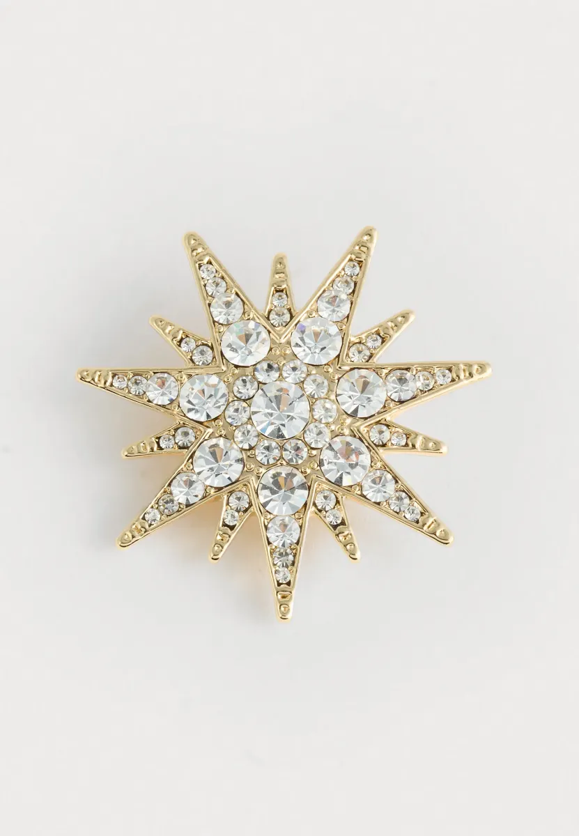 BOX PIN STARBURST CRY - Brosche - gold-coloured