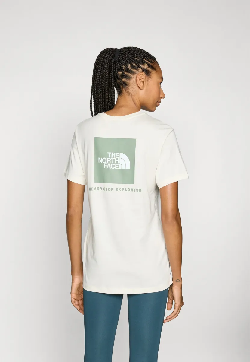 BOX RELAXED TEE - T-Shirt print - white dune/slate moss