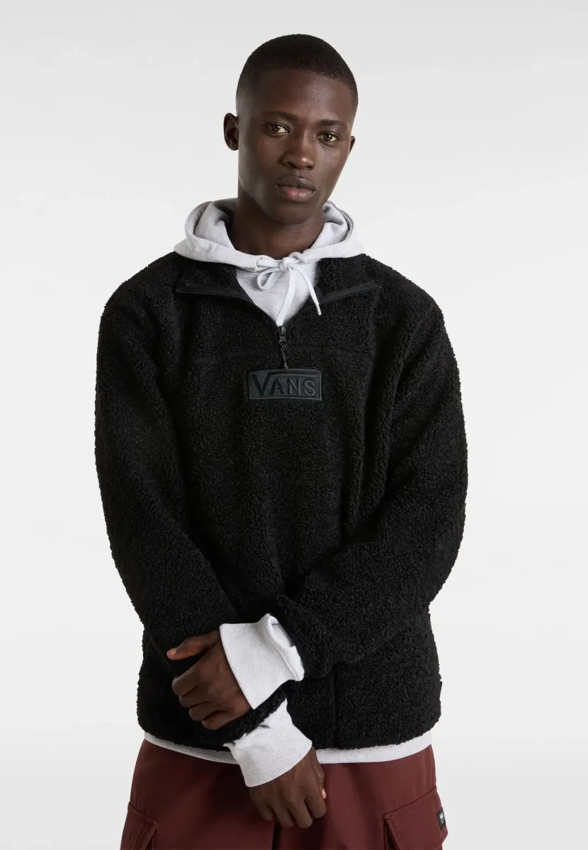 BOXED QZIP - Fleecepullover - black