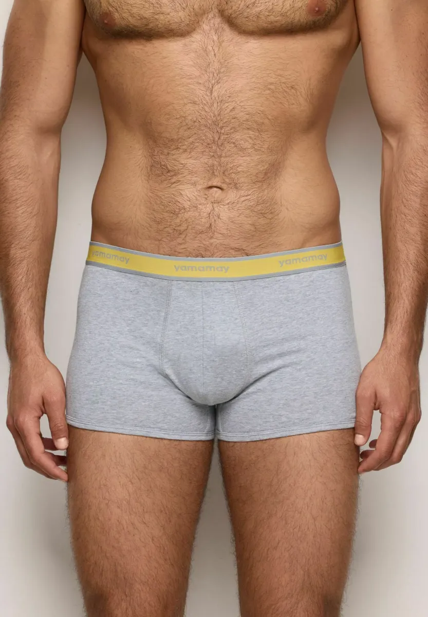 Boxer Briefs - melange grey plain