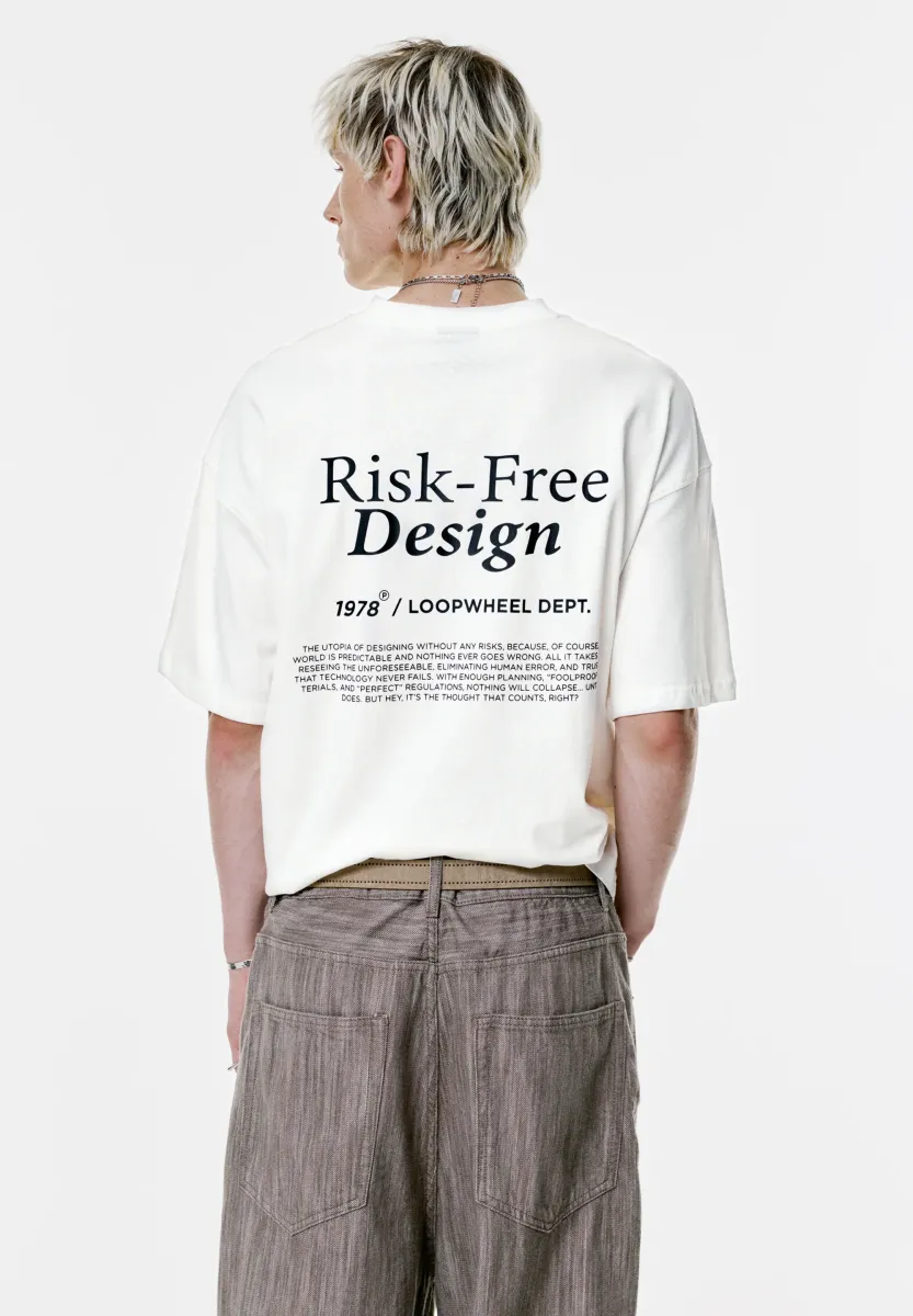 BOXY-FIT - T-Shirt print - white