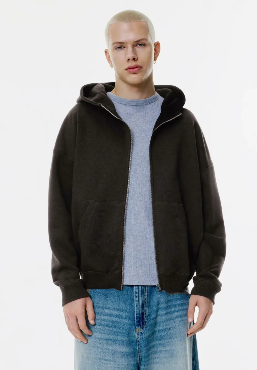 BOXY - Sweatjacke - black