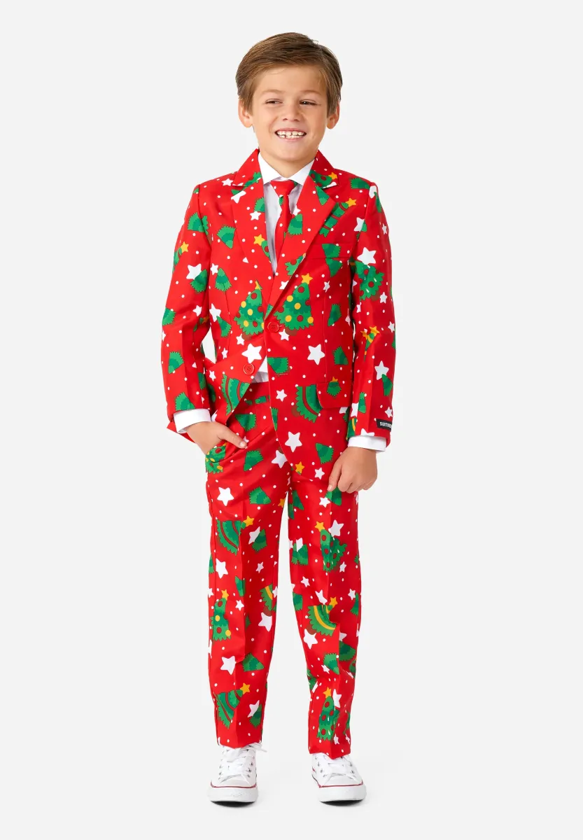 BOYS CHRISTMAS SUIT RED - Kostüm - red