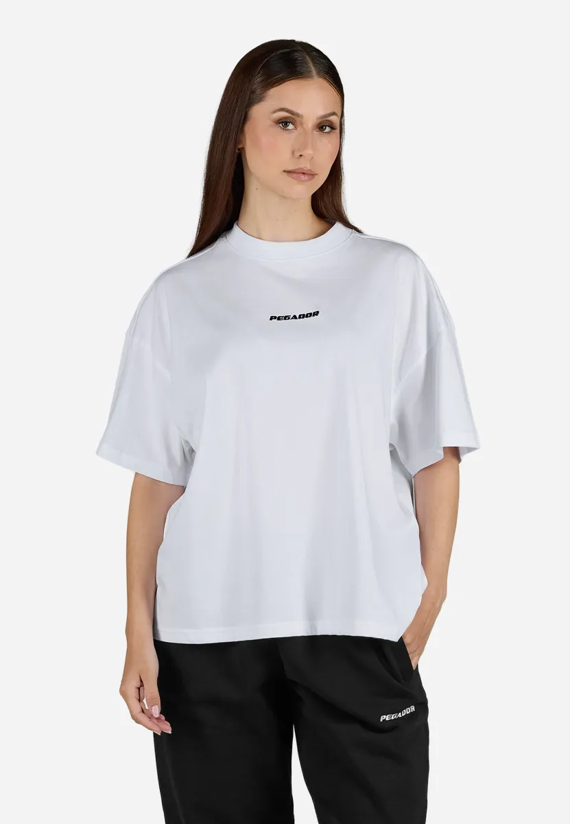 BRACY - T-Shirt basic - white/black