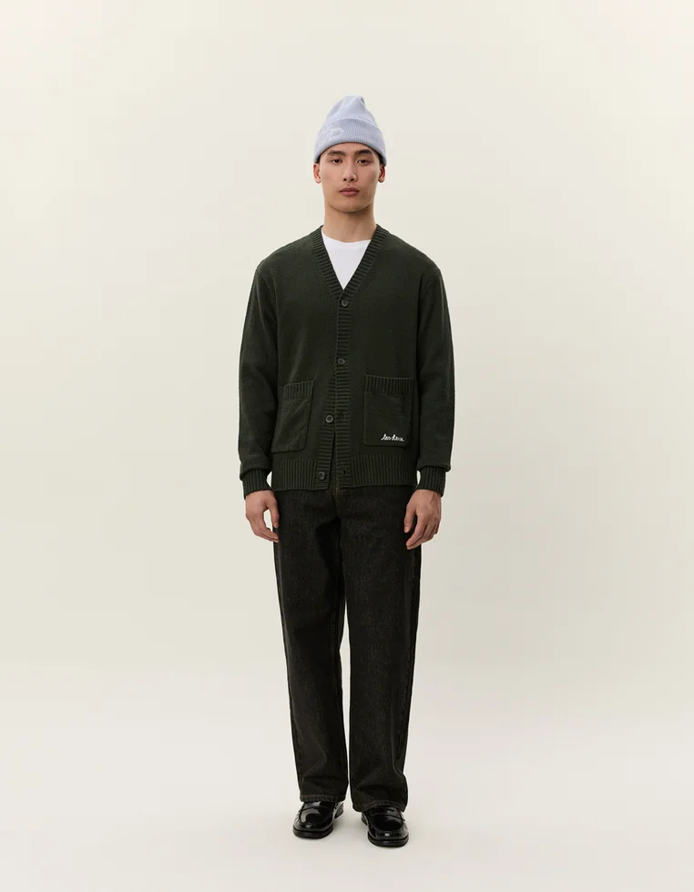 BRAD - Strickjacke - duffel bag green