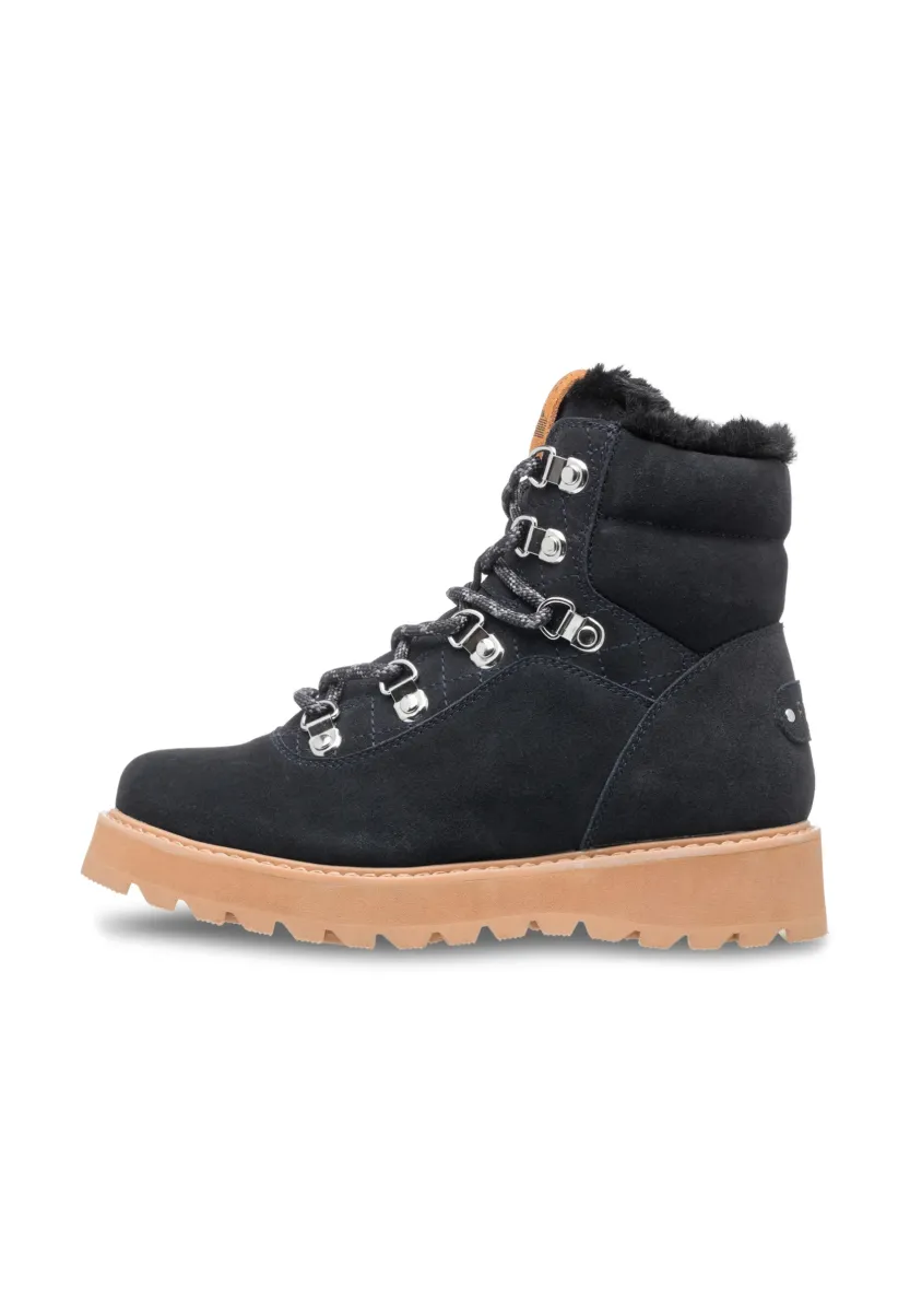 BRADIE - Schnürstiefelette - black/camel