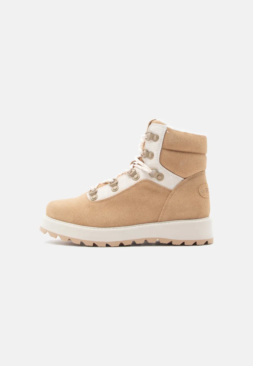 BRADIE - Schnürstiefelette - white/tan