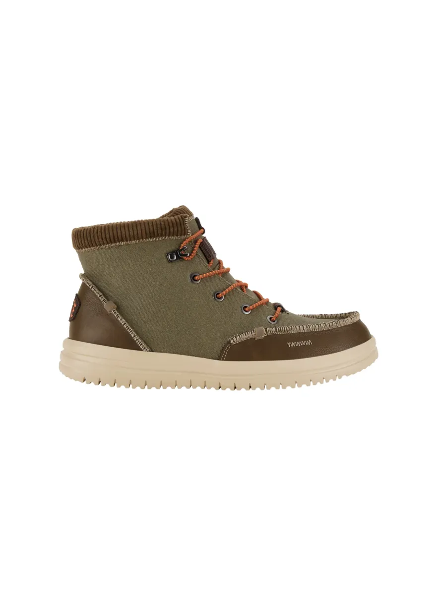 Bradley Corduroy Collar - Stiefelette - Sneaker high - dusty olive   tan