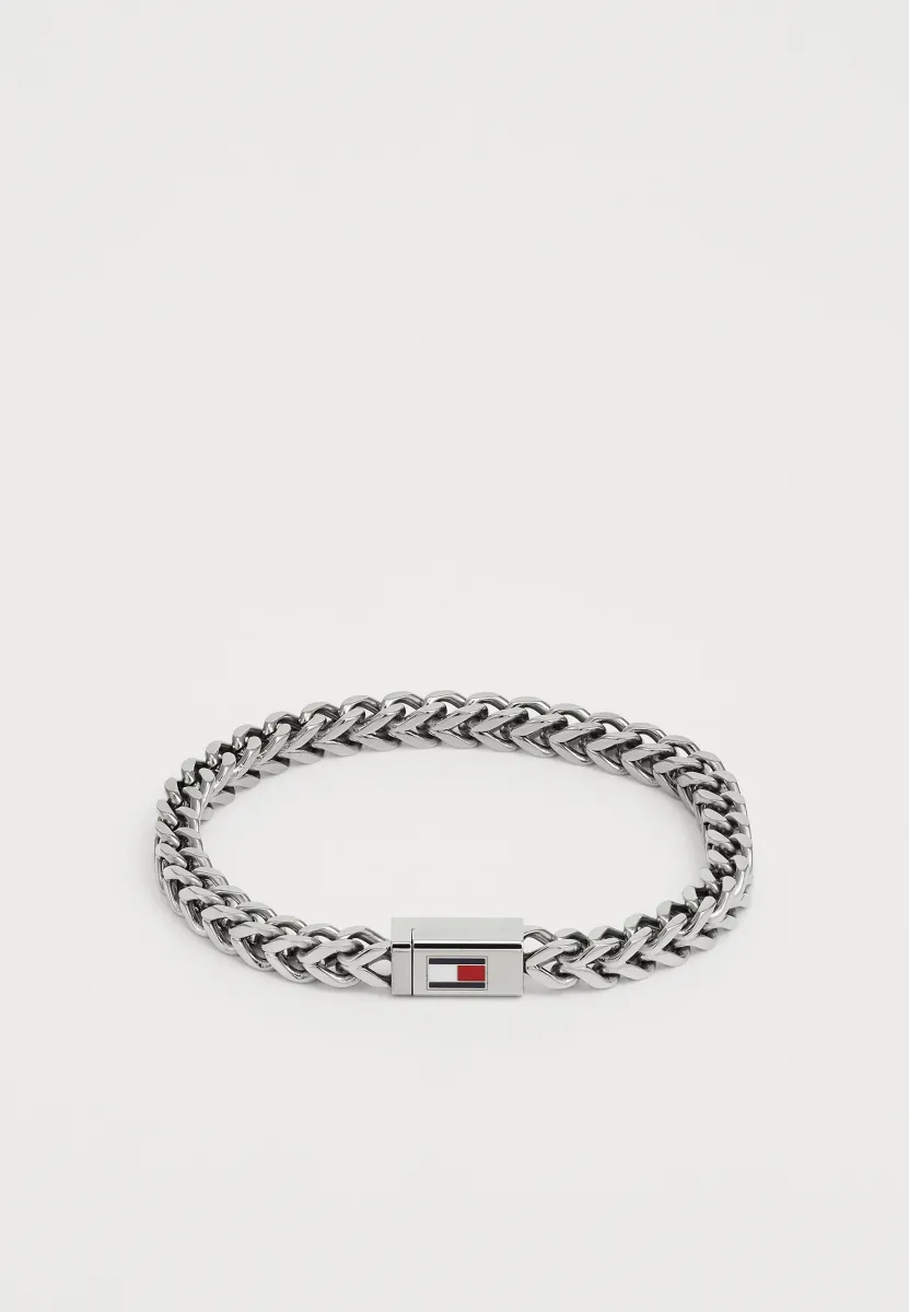 BRAIDED - Armband - silver-coloured