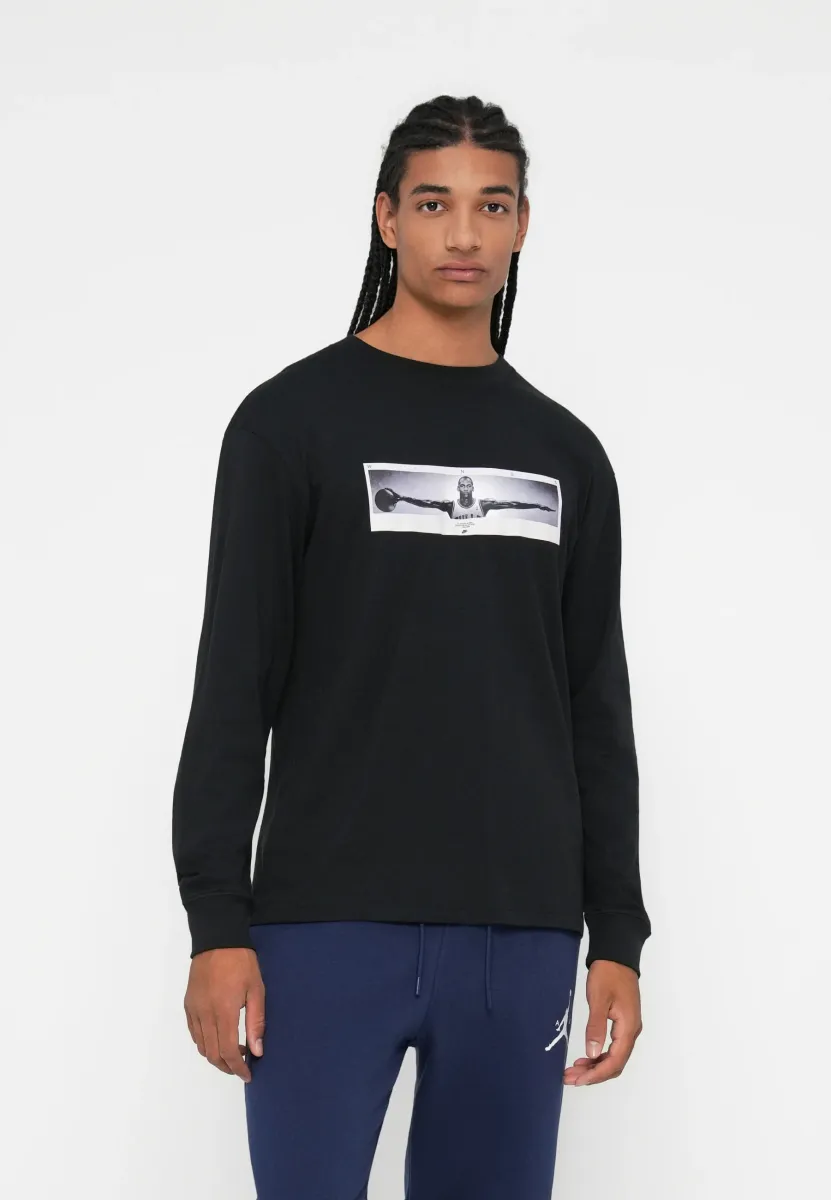 BRAND PHOTO CREW - Langarmshirt - black/white