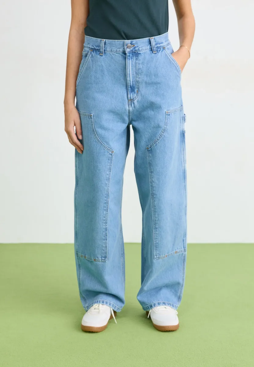 BRANDON DOUBLE KNEE PANT  - Jeans Relaxed Fit - blue stone bleached