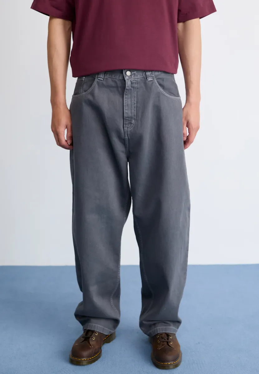 BRANDON PANT CLARK - Jeans Relaxed Fit - graphite stone dyed