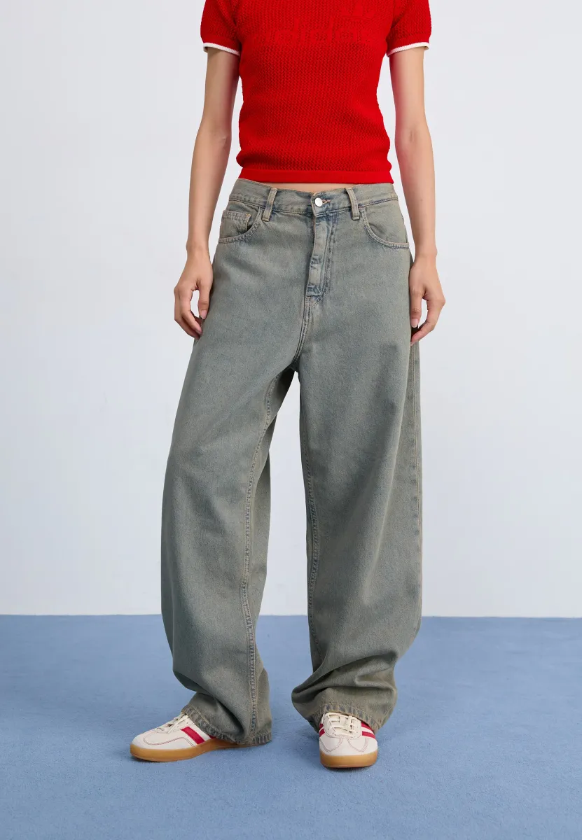 BRANDON PANT SMITHTOWN - Jeans Relaxed Fit - blue/leather garment dyed